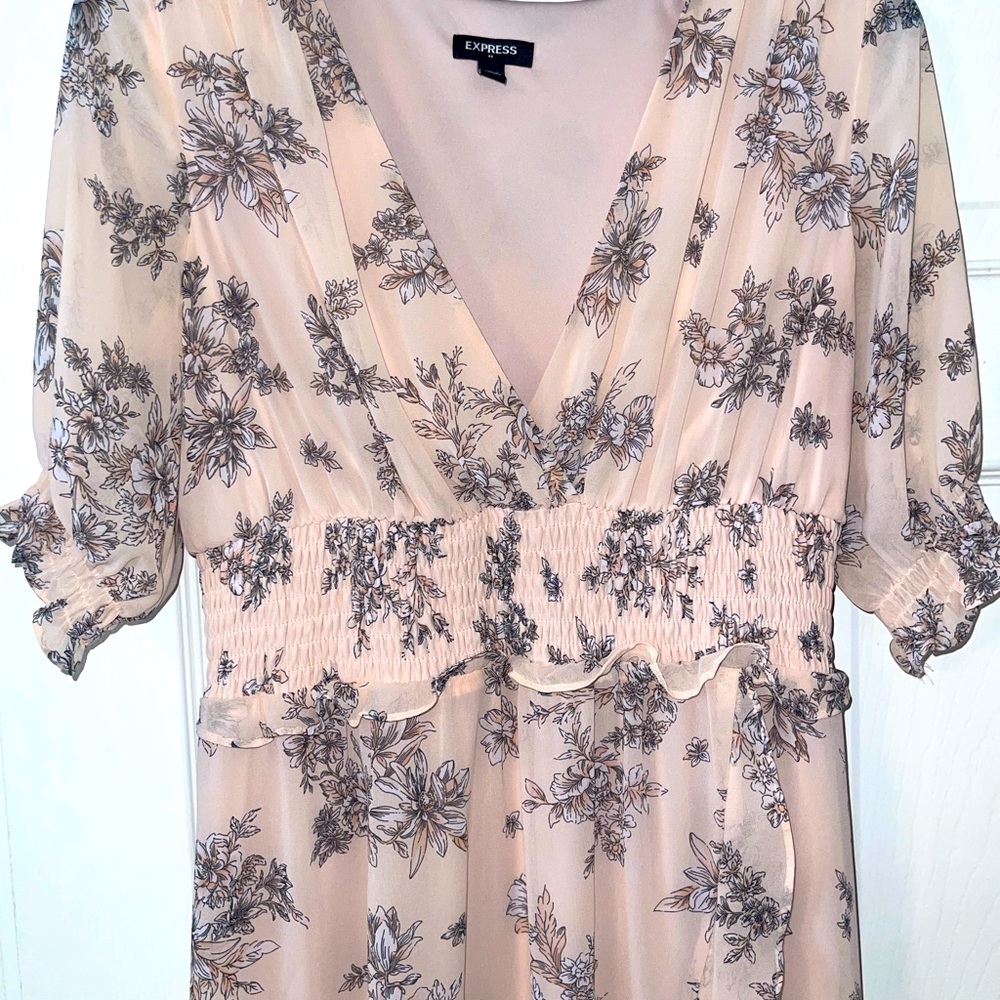 High & Low Dress , Blush Color, Brand : Express Size Medium